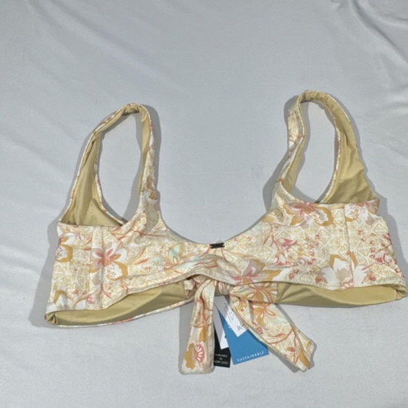 NWT $55 O'Neill [ Medium ] Sydney Mavericks Bikini‎ Top in Straw Yellow - Picture 8 of 15